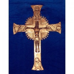 Cruz Cristo de cuatro clavos 16-004