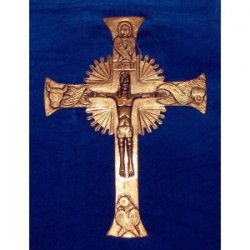 Cruz Cristo de cuatro clavos 16-004